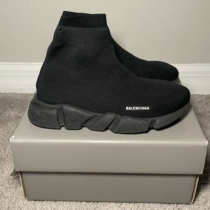 Balenciaga Kids Speed Sneaker in Black size 31/32